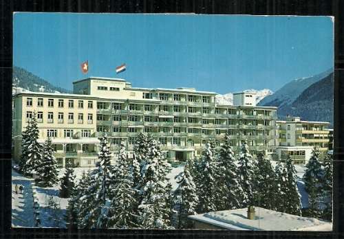 Nederlands Sanatorium en Astmakliniek, Davos - Postcard Posted 1973 to Kempton Park, South Africa