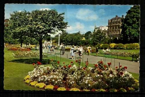 Central Gardens, Bournemouth - United Kingdom Vintage Postcard Posted 1963