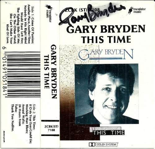 Gary Bryden - This Time Cassette Tape