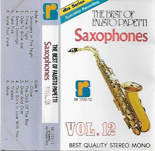 The Best of Fausto Papetti Saxophones Vol.12 Cassette Tape