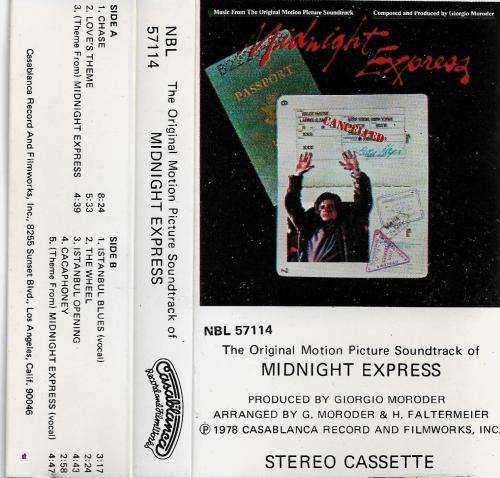 Giorgio Moroder - Midnight Express Soundtrack Cassette Tape