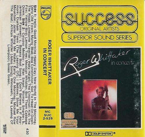Roger Whittaker in Concert Cassette Tape