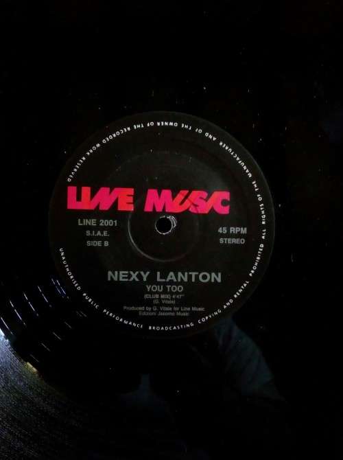 Next Lanton - You Too 12` Single Vinyl Record - Italy Pressing