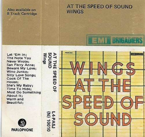 Wings - Wings At The Speed of Sound Cassette Tape