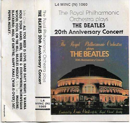 The Beatles 20th Anniversary Concert Cassette Tape