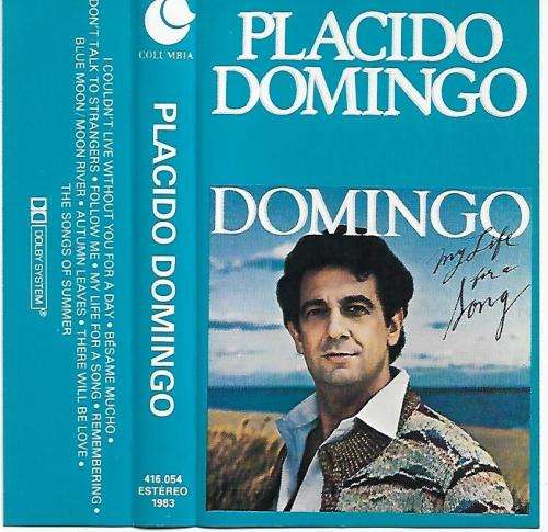 Placido Domingo - My Life For A Song Cassette Tape - Brazil Edition