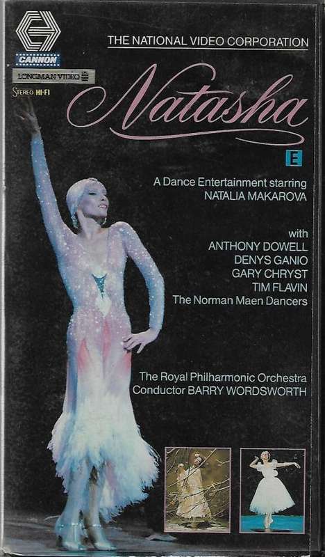Natasha - A Dance Entertainment Starring Natalia Makarova VHS Tape