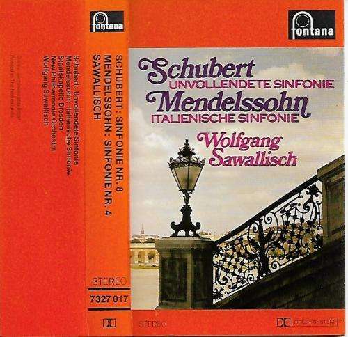 Wolfgang Sawallish - Schubert & Mendelssohn Cassette Tape