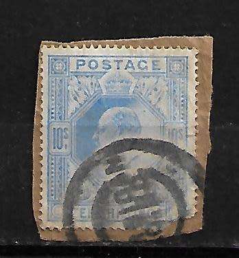 1911-1913 KGV 10/- Blue Stamp Used