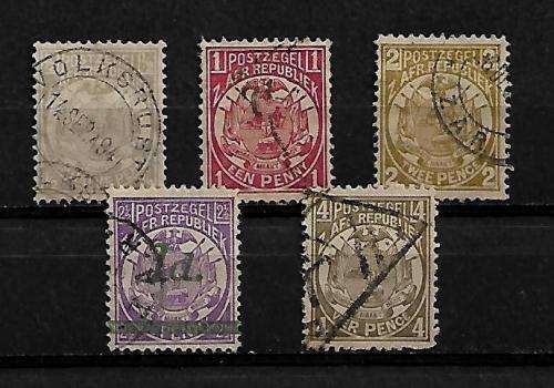 Transvaal 1885-1893 Stamps Used