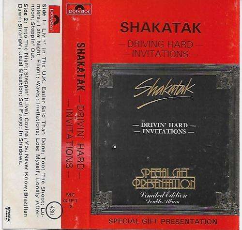 Shakatak - Drivin` Hard / Invitations Cassette Tape