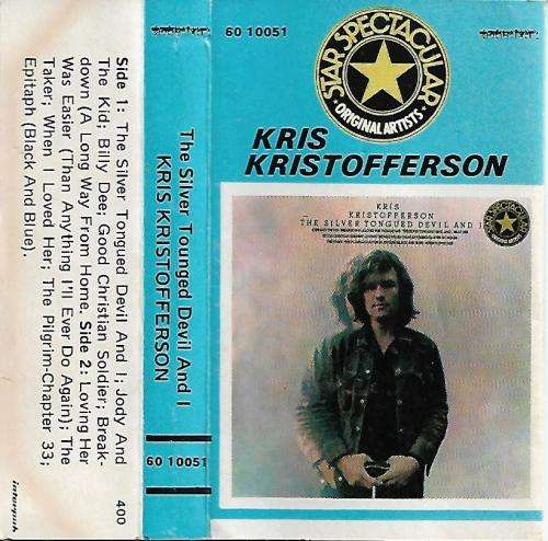 Kris Kristofferson - The Silver Tounged Devil and I Cassette Tape
