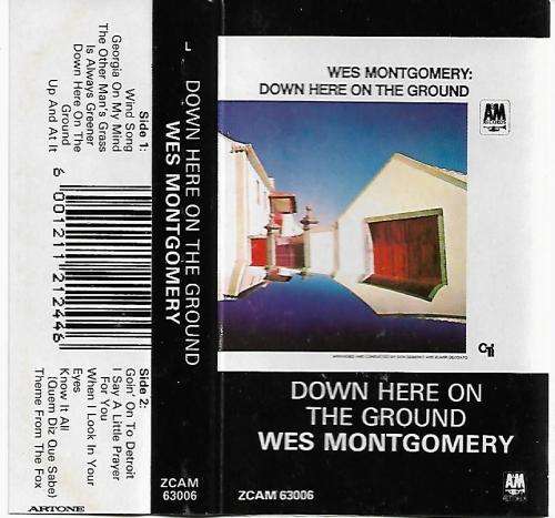 Wes Montgomery - Down Here On The Ground Cassette Tape