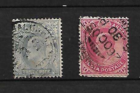 India - 1902 KEVII Stamps Fine Used
