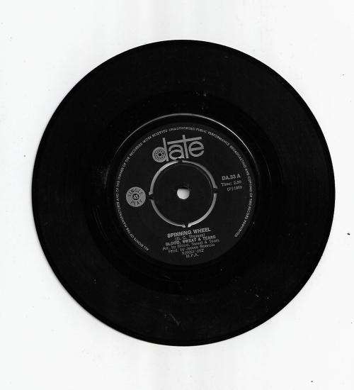 Blood, Sweat & Tears - Spinning Wheel / More and More 7` Vinyl Record