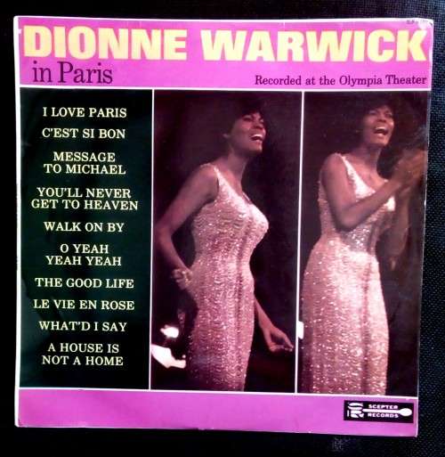 Dionne Warwick In Paris - Recorded at The Olympia Theater LP Vinyl Record