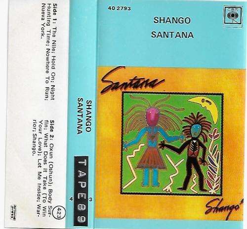 Santana - Shango Cassette Tape