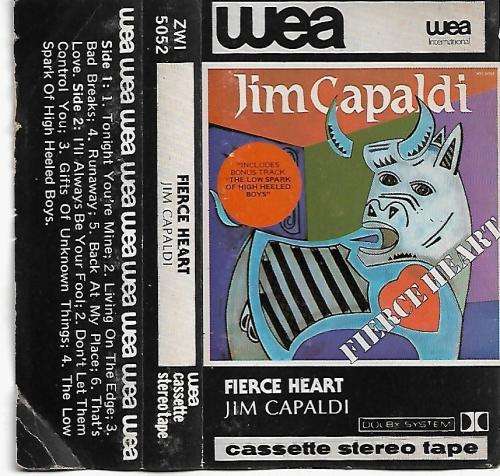 Jim Capaldi - Fierce Heart Cassette Tape