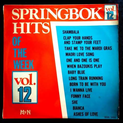 Springbok Hits of The Week Vol.12 LP Vinyl Record