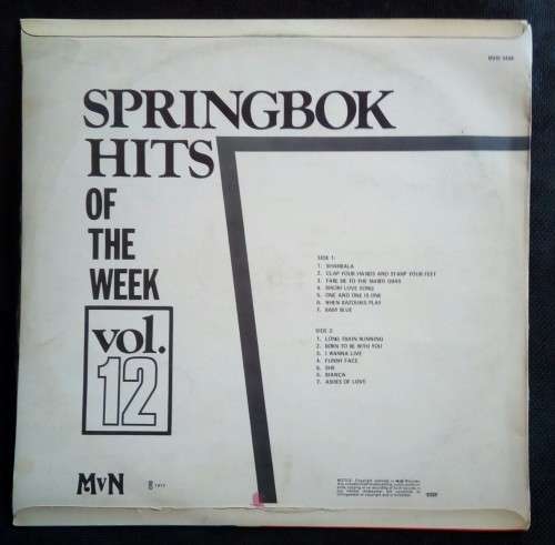 Springbok Hits of The Week Vol.12 LP Vinyl Record