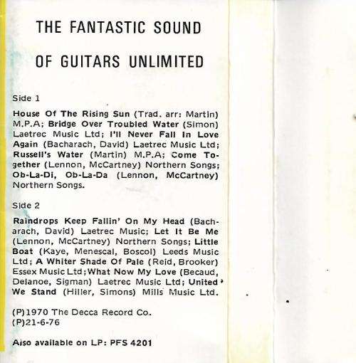 The Fantastic Sound of Guitars Unlimited Cassette Tape