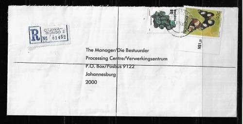 Namibia - 1996 Registered Letter Posted to South Africa