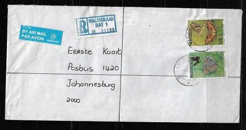 Namibia - 1996 Registered Letter Posted to South Africa