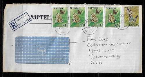 Namibia - 1997 Registered Letter Posted to South Africa