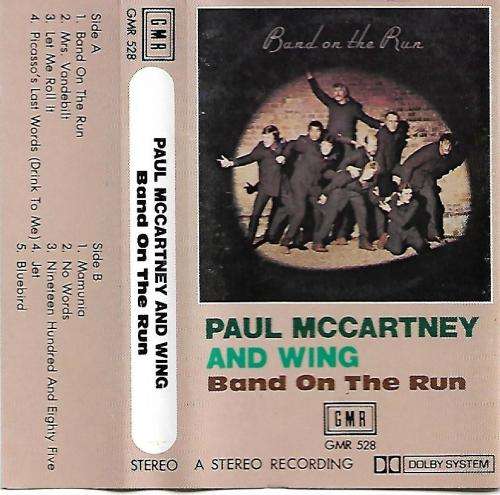Paul McCartney and The Wings - Band on The Run Cassette Tape - Singapore Edition