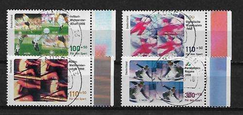 Germany - 1998 German Sports Full Set of 4 Used Stamps