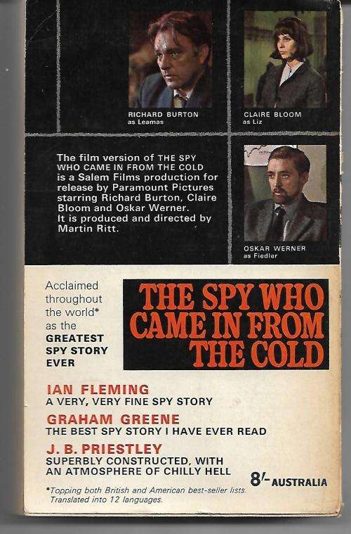 The Spy Who Came From The Cold by John Le Carre'