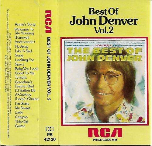Best of John Denver Vol.2 Cassette Tape - UK Ediotion