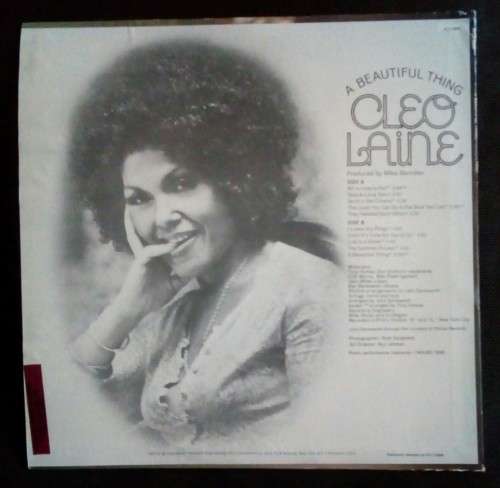 Cleo Laine - A Beautiful Thing LP Vinyl Record - USA Pressing
