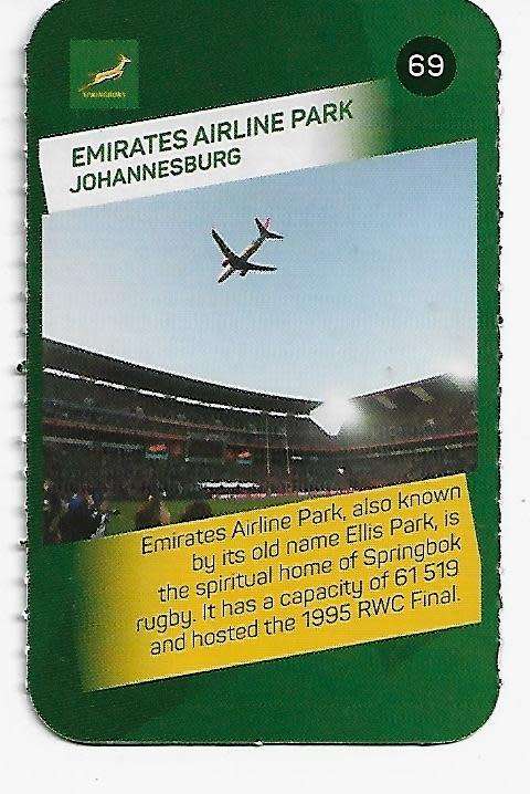 2019 Pick n Pay Rugby Super Cards - Ellis Park Stadium Card # 69