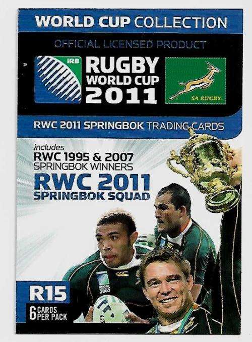 Cover Card - 2011 Big Ball Rugby World Cup Collection Trading Card