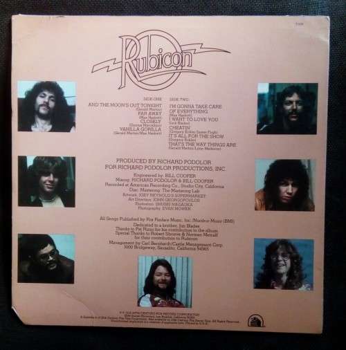 Rubicon - Rubicon LP Vinyl Record - USA Pressing