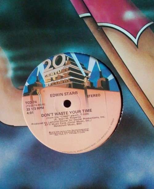 Edwin Starr - Don`t Waste Your Time 12` Single Vinyl Record - USA Pressing