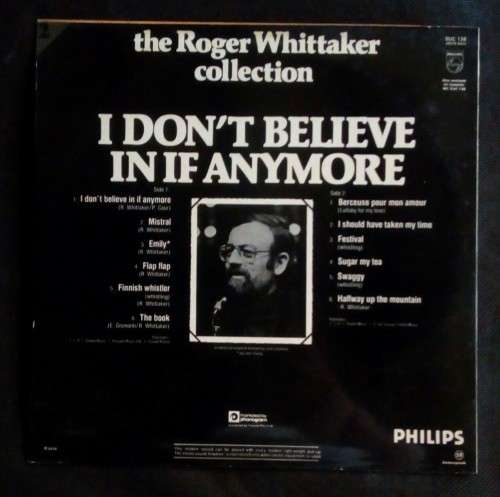 Roger Whittaker - I Don`t Believe in if Anymore LP Vinyl Record