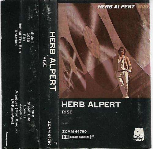 Herb Alpert - Rise Cassette Tape