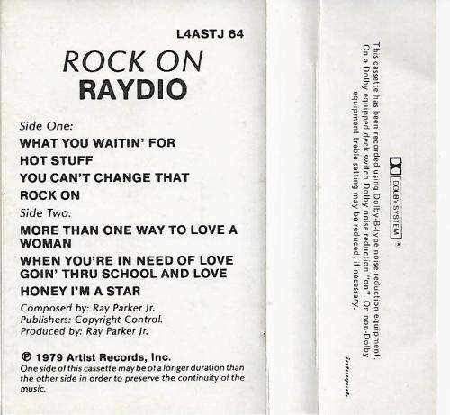 Raydio - Rock On Cassette Tape