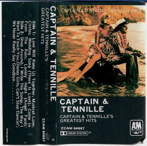 Captain & Tennille Greatest Hits Cassette Tape