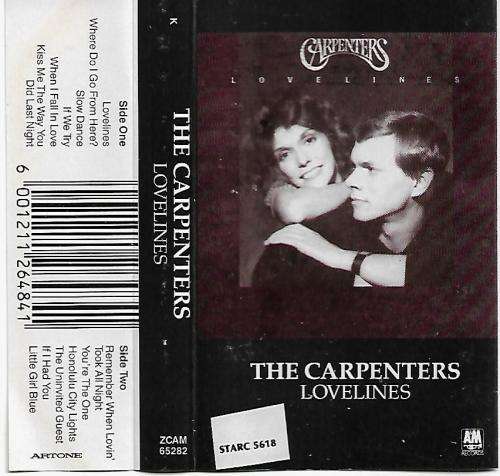 The Carpenters - Lovelines Cassette Tape