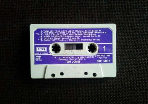 Tom Jones Live in Las Vegas Cassette Tape - UK Edition