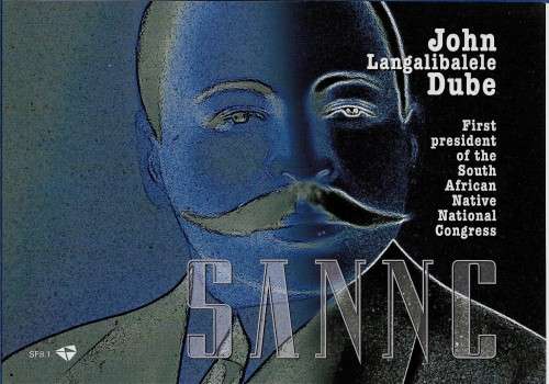 South Africa - 2012 John Langalibalele Dube Commemorative Folder SF8.1