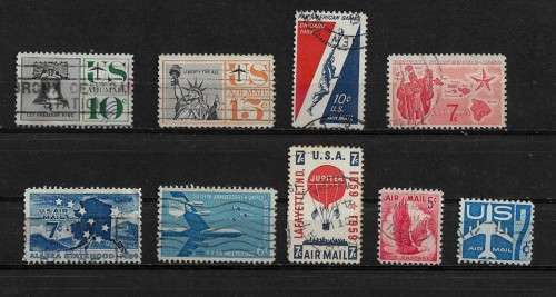 USA - 1959 Airmail Stamps Fine Used