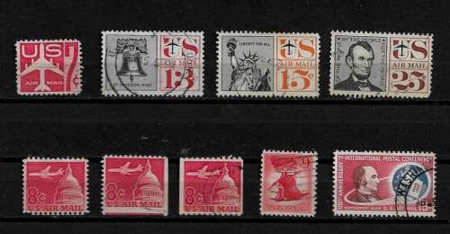 USA - 1960s Airmail Stamps Fine Used