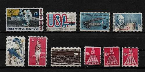 USA - 1960s Airmail Stamps Fine Used