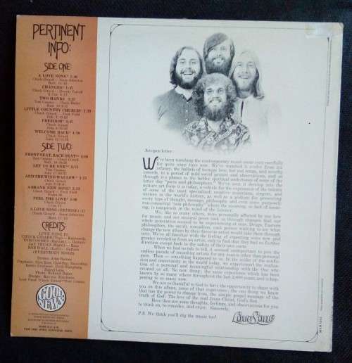 Love Song - Love Song LP Vinyl Record - UK Pressing