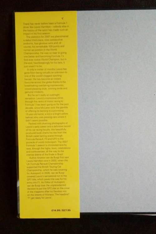 Lewis Hamilton - A Portrait of Britain`s New F1 Hero ( Hardcover )