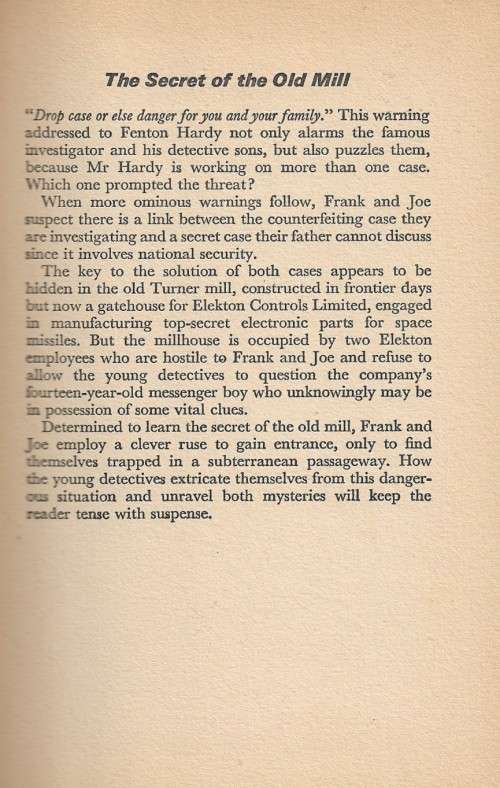 THE HARDY BOYS Issue # 16 : The Secret of the Old Mill by Franklin W. Dixon ( Hard Cover )